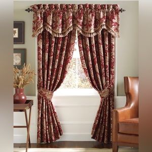 NEW CROSCILL mystique claret drapes curtains 84”